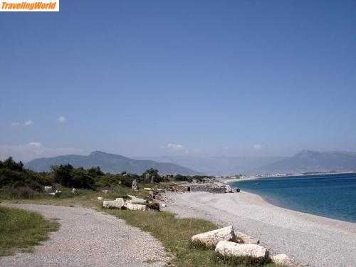 Trkei: Strand von Anemourion / Strand von Anemourion - Kap Anamur