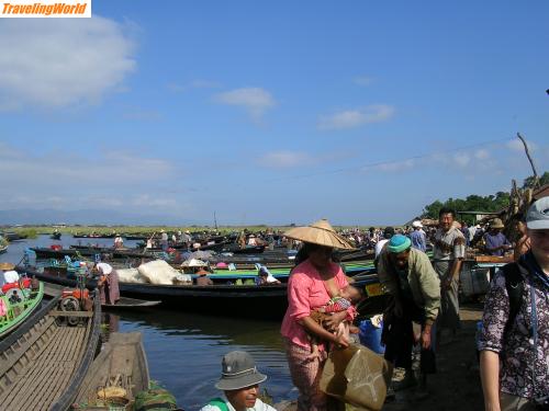 Myanmar: DSCN0456 / Schwimmender Markt auf dem Inlesee