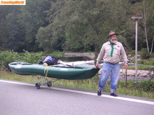 Tschechien: PICT2407 / Alles kann man nicht befahren da muß man eben ein stück gehen!