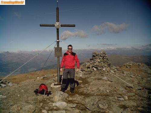 sterreich: SUNP0045 / am Gipfel des großen Rosennock  mit 2440m der höchste von den Nockbergen