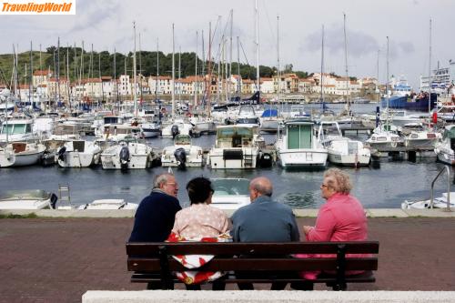 Frankreich: Port Vendres_30 / Blick von der Promenade auf den Hafen von Port Vendres