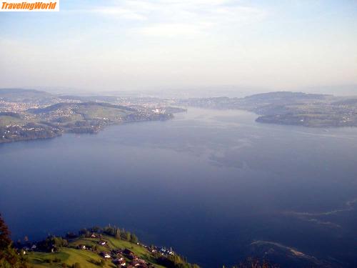 Schweiz: Bürgenstock 033-1 / Blick vom Bürgenstock auf den Vierwaldstättersee