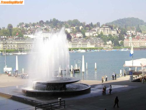 Schweiz: Bürgenstock 005-1 / Blick von der Terrasse des KKL, Luzern