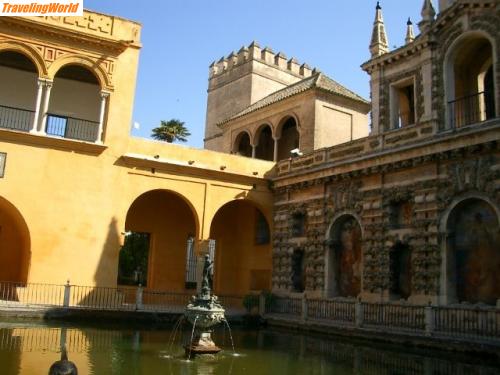 Spanien: Andalusien  Mai o4 mit Schröders, Sevlla.Cordoba, Granada, Malla / Brunnen im Parkweiher