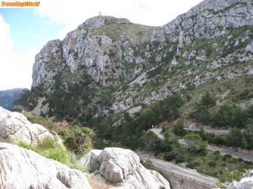 Spanien: Mall. Feb.09 202 / Alter Signalturm s`Atalaya d`Albercutx,( Abzweig beim Mirador Punta la Nao.)