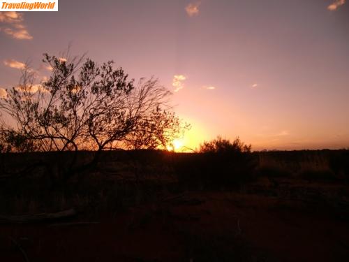 Australien: Ayers Rock sunset 30.10.2009a / Ayers Rock sunset 30.10.2009