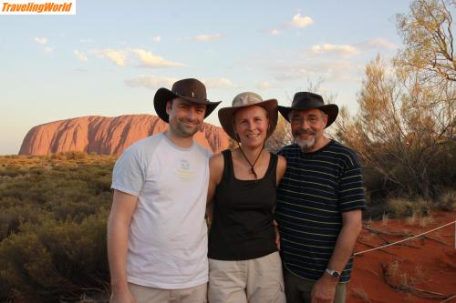 Australien: 3 vorm Ayers Rock 30.10.2009 / 3 vorm Ayers Rock