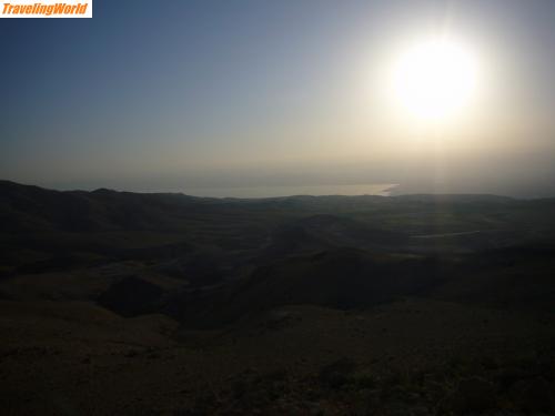 Jordanien: 04 unterwegs 05 / Sonnenuntergang am Toten Meer